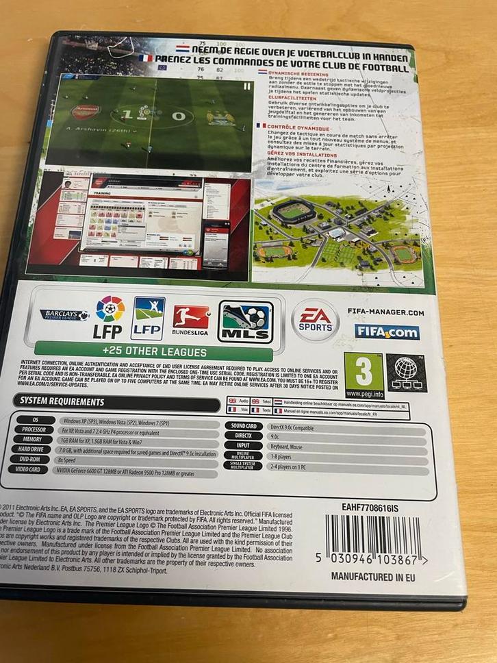FIFA Manager 12 - PC Game, Spelcomputers en Games, Games | Pc, Gebruikt, Simulatie, 1 speler, Vanaf 3 jaar, Ophalen of Verzenden