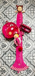 Lilliputiens set: rugzak, etui, groeimeter en rammelaar, Ophalen of Verzenden, Gebruikt