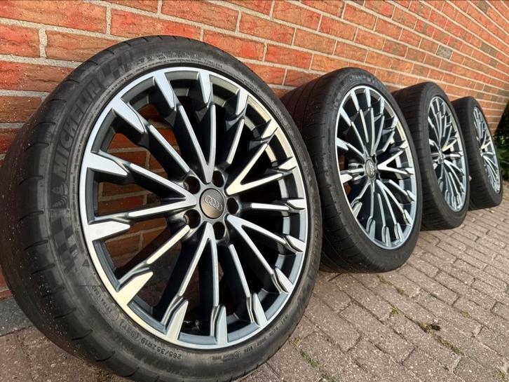 Originele Audi OEM 19” Velgen A4 A5 A6 A7 A8 5x112 S line, Auto-onderdelen, Banden en Velgen, Banden en Velgen, Zomerbanden, 19 inch