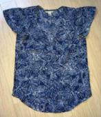 NIEUW blauw blousje met v-hals en korte mouw , maat 34, Ophalen of Verzenden, Nieuw, Maat 34 (XS) of kleiner, Blauw