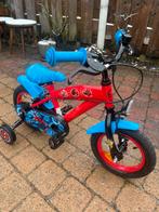 *Nieuwe* jongensfiets spiderman 12 inch  incl zijwieltjes, Ophalen, Nieuw, 14 inch of minder, Handrem