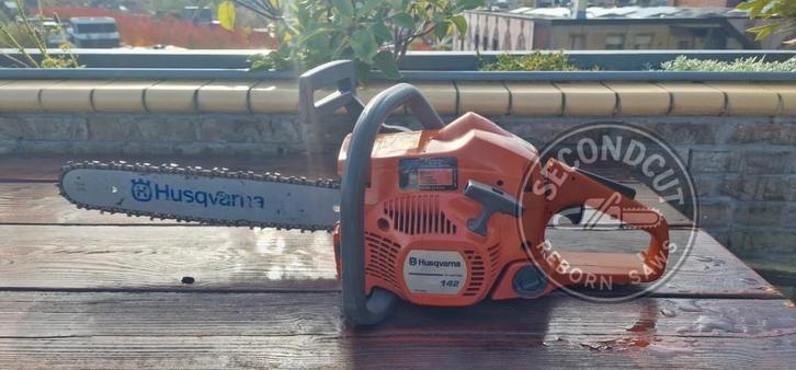 Husqvarna 142e kettingzaag gereviseerd, Tuin en Terras, Hand-tuingereedschap, Gebruikt, Ophalen of Verzenden
