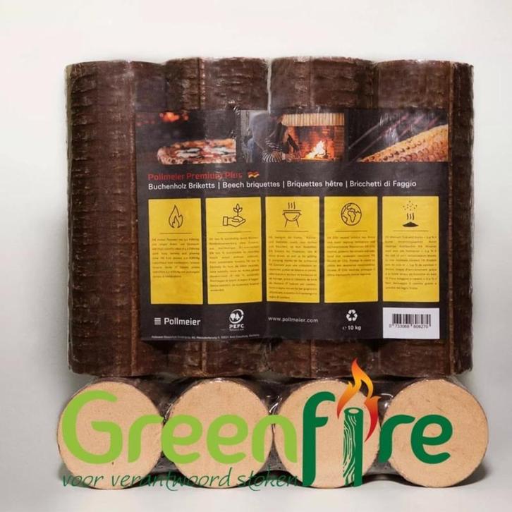 Pollmeier Nestro Briketten, Tuin en Terras, Haardhout, Blokken, Overige houtsoorten, Minder dan 3 m³, Ophalen of Verzenden