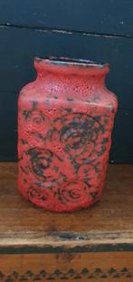 Vintage vaas Scheurich West germany 282-16 Jura  rood, Ophalen of Verzenden
