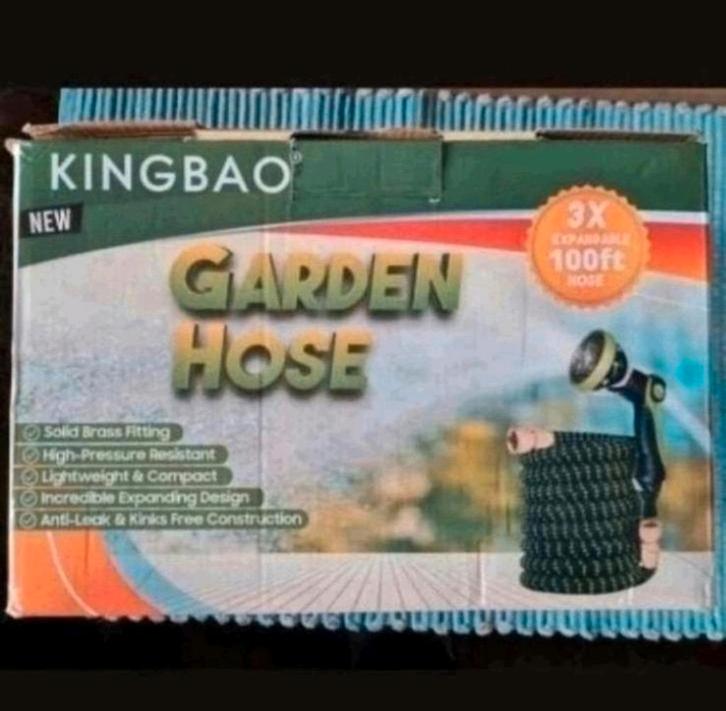 Kingbao flexibele tuinslang 30 meter inclusief opbergtas, Tuin en Terras, Tuinslangen, Nieuw, Tuinslang, Ophalen of Verzenden