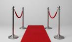Rode of witte loper met 4 afzetpaaltjes en 2 koorden, Hobby en Vrije tijd, Feestartikelen | Verhuur, Ophalen, Zo goed als nieuw