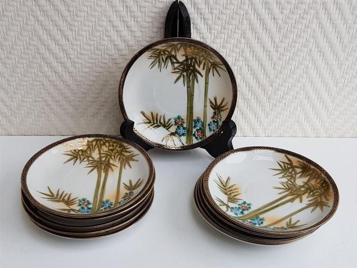 Japanse schoteltjes, gemerkt, 11,3 cm, 11 stuks, Antiek en Kunst, Antiek | Porselein, Ophalen of Verzenden