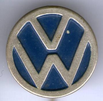 VW Volkswagen blauw op zilverkl auto speldje 16 mm ( D_138 ) beschikbaar voor biedingen