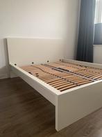 Ikea Malm bed 160x200 incl. 2 lattenbodems en matras, Huis en Inrichting, Slaapkamer | Bedden, 160 cm, Gebruikt, Wit, Hout