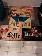 5 stalen reclame bordjes, bier., Verzamelen, Merken en Reclamevoorwerpen, Ophalen, Zo goed als nieuw, Reclamebord