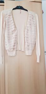 Mooie vest met paylets, Ophalen of Verzenden, Zo goed als nieuw, Maat 38/40 (M), Beige