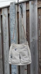 Kipling schoudertas zgan beige/ leverkleur, Ophalen of Verzenden, Zo goed als nieuw, Beige, Schoudertasje