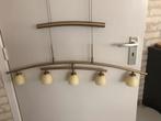 Hanglamp met 5 glazen kapjes, Ophalen of Verzenden, Zo goed als nieuw, Glas, 75 cm of meer