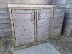 Houten containerombouw voor 3 kliko's houten bakken, Ophalen, Gebruikt, Hout, Containerberging