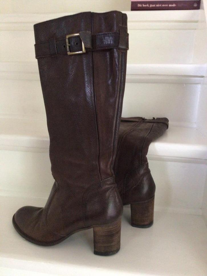 Prachtige super stoere bruine leren laars, Kleding | Dames, Schoenen, Zo goed als nieuw, Hoge laarzen, Bruin, Ophalen of Verzenden