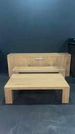 Complete woonkamer set – massief houten meubelen, Huis en Inrichting, Complete inboedels, Ophalen