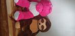 Grote teddybeer bruin en roze, Verzenden, Nieuw, Stoffen beer, Overige merken