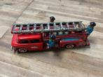 Vintage blikken brandweerauto met ladder, Antiek en Kunst, Antiek | Speelgoed, Ophalen of Verzenden