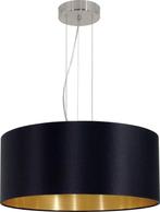 EGLO Maserlo Hanglamp - 3 lichts - E27 - Ø 53 cm - Stof - Zw, Ophalen, Zo goed als nieuw, Stof