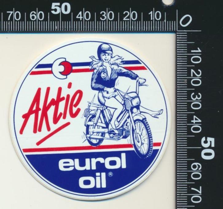 Sticker: Eurol Oil - Aktie, Verzamelen, Stickers, Zo goed als nieuw, Auto of Motor, Ophalen of Verzenden