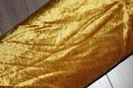 Polyester velours stof - Uni Goud gekleurd #2646, 200 cm of meer, Nieuw, Polyester, Ophalen of Verzenden