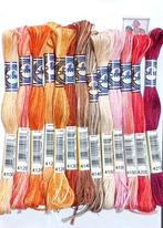 13x DMC mouline color variations, roze oranje bruin, Nieuw, Ophalen of Verzenden, Avenue de Suisse B.P. 40189 
68314 ILLZACH
FRANCE