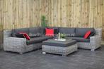 Lounge set 245x245 + hocker zeer nette staat!, Ophalen of Verzenden, Zo goed als nieuw, Stof