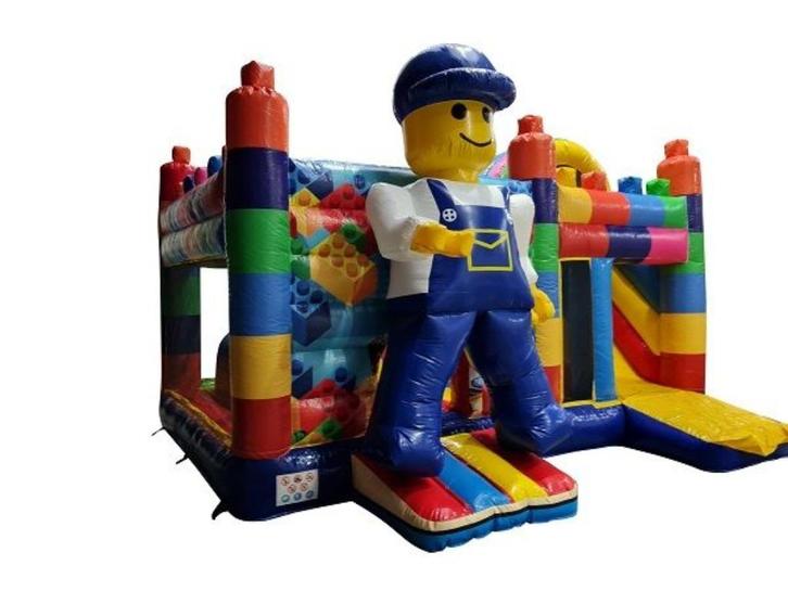 Te huur springkussen Multiplay Bouwstenen, Hobby en Vrije tijd, Feestartikelen | Verhuur, Zo goed als nieuw, Overige, Ophalen