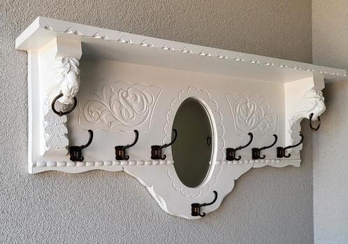 Brocante kapstok wand met leeuwenkoppen, Huis en Inrichting, Woonaccessoires | Kapstokken, Zo goed als nieuw, Wandkapstok, Minder dan 100 cm