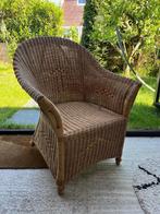 Rieten stoel / fauteuil, Ophalen, Bruin, Riet of Rotan, Eén