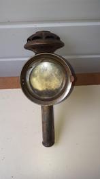 antieke fietslamp met kaars, Ophalen of Verzenden