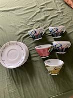5 delig  koffie kopjes Musetti, Huis en Inrichting, Keuken | Servies, Ophalen of Verzenden, Overige stijlen, Kop(pen) en/of Schotel(s)