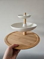 NIEUW Etagere bamboe met porselein GUSTA, Ophalen of Verzenden, Nieuw