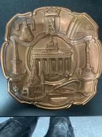 Koperen(look) Berlijn bordje, Ophalen of Verzenden