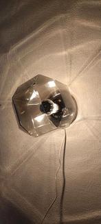 Moderne Vintage wandlamp met grijze kap, Huis en Inrichting, Lampen | Wandlampen, Ophalen of Verzenden, Gebruikt, Kunststof, Modern