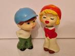Vintage zoenende bobblehead poppetjes, Ophalen of Verzenden, Zo goed als nieuw