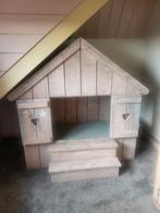 Bedhuisje steigerhout, Kinderen en Baby's, Kinderkamer | Bedden, Ophalen, Gebruikt, 100 cm of meer, Matras