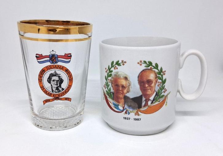 Glazen Koninklijk huis, Verzamelen, Koninklijk Huis en Royalty, Zo goed als nieuw, Servies, Nederland, Ophalen of Verzenden