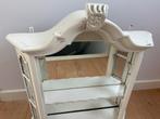 Brocante kastje met spiegel | wit geverfd, Antiek en Kunst, Ophalen