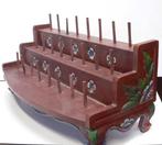 Ukiran houder GR1 ploncon handvat rek voor 24 Keris grepen, Ophalen of Verzenden