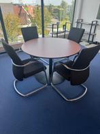 Kantoortafel met 4 stoelen, Huis en Inrichting, Bureaus, Ophalen of Verzenden, Gebruikt
