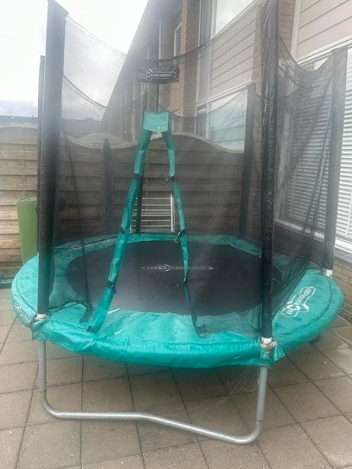 Trampoline  240cm - Gebruikt incl veiligheidsnet, Kinderen en Baby's, Speelgoed | Buiten | Trampolines, Gebruikt, Ophalen