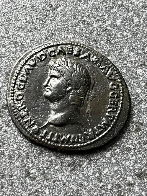 Zeer zeldzame Romeinse sestertius Nero!, Postzegels en Munten, Munten | Europa | Niet-Euromunten, Losse munt, Overige landen, Ophalen of Verzenden