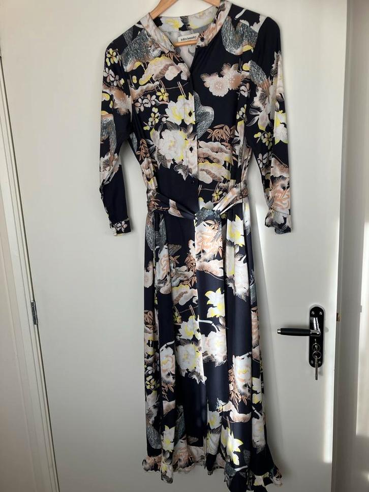 Mooie Lollys Laundry Maxi Jurk - Maat S, Kleding | Dames, Jurken, Zo goed als nieuw, Maat 36 (S), Zwart, Onder de knie, Ophalen of Verzenden