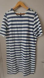 Gestreepte jurk, maat 42, Kleding | Dames, Jurken, Blauw, Maat 42/44 (L), Ophalen of Verzenden, Onder de knie