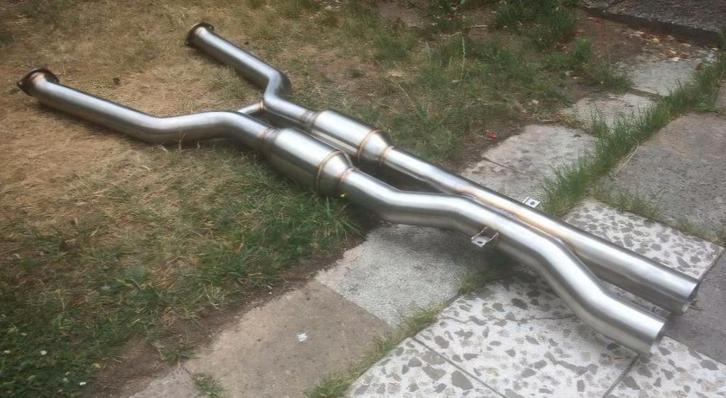 Uitlaat rvs midpipe sport kats BMW M6 V10 E63 E64 ZIE ADV, Auto diversen, Tuning en Styling, Ophalen of Verzenden