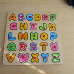 3 puzzels, vormenstoof compleet  en loopstokmet bij., Kinderen en Baby's, Speelgoed | Houten speelgoed, Ophalen, Gebruikt, Overige typen