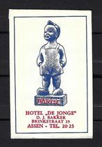 322 Assen hotel DE JONGE (BARTJE), Ophalen of Verzenden, Nederland