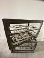 Vintage metalen flessenkratten voor 30 flessen | 1930-1940, Ophalen