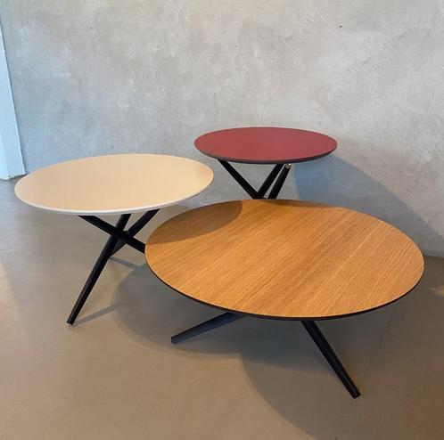 Sculptures Jeux Pico set salontafels, Huis en Inrichting, Tafels | Salontafels, Nieuw, Minder dan 50 cm, 50 tot 100 cm, Rond, Overige houtsoorten